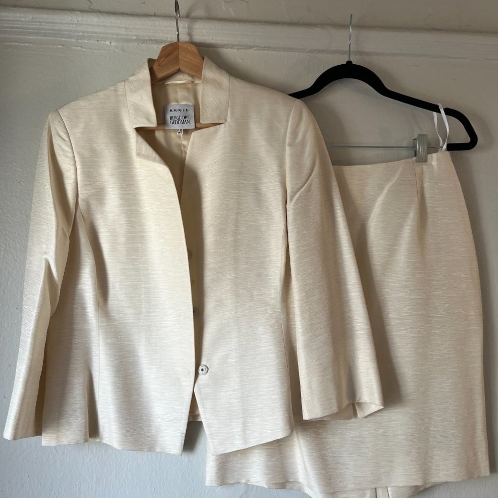 AKRIS X Bergdorf Goodman Evening Jacket and Skirt Set